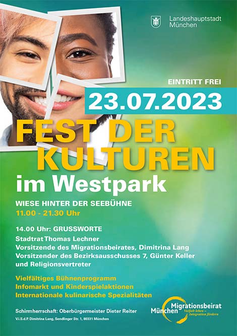 Fest der Kulturen am 23.07.2023 im Westpark München